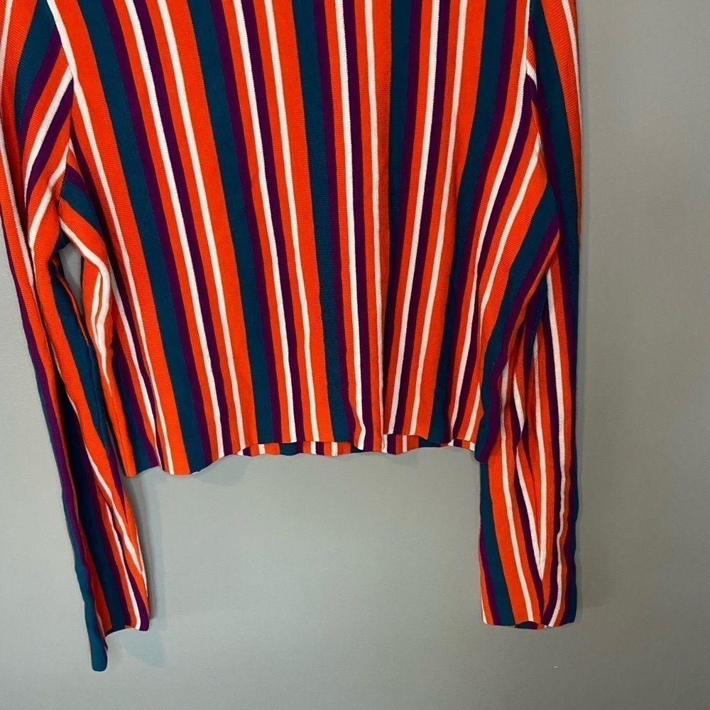 Victor Glemaud for Target Retro Striped Mock Neck Sweater - Picture 7 of 11
